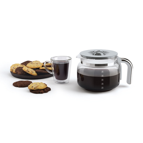 SMEG DCF02WHEU Blanco - Cafeteras de Goteo 1050W