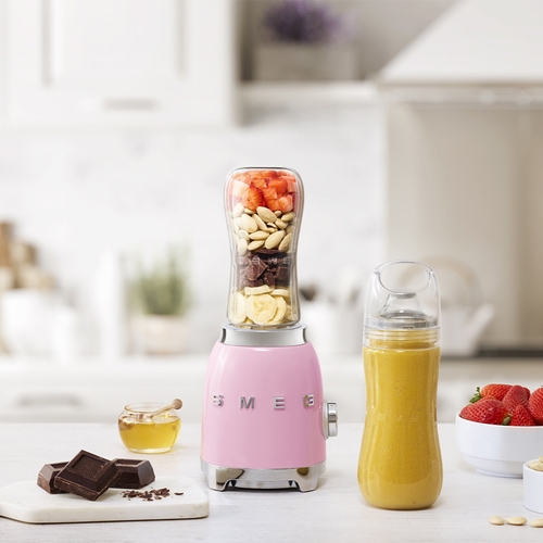 SMEG PBF01PKEU Rosa - Batidora de Vaso 300W