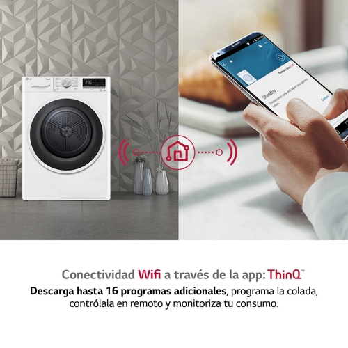 LG RH90V5AV6N Blanco - Secadora Bomba de Calor 9KG