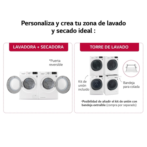 LG RH90V5AV6N Blanco - Secadora Bomba de Calor 9KG