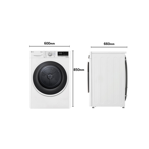 LG RH90V5AV6N Blanco - Secadora Bomba de Calor 9KG