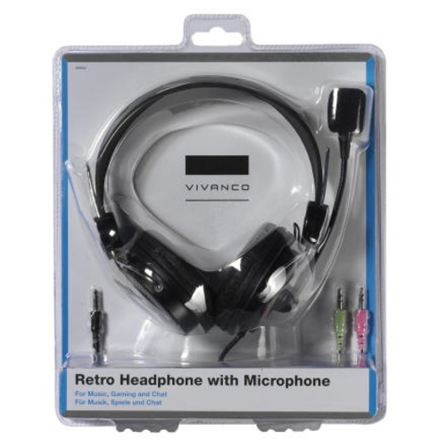 VIVANCO AIT HS RET RC - Auricular de Diadema Con Cable