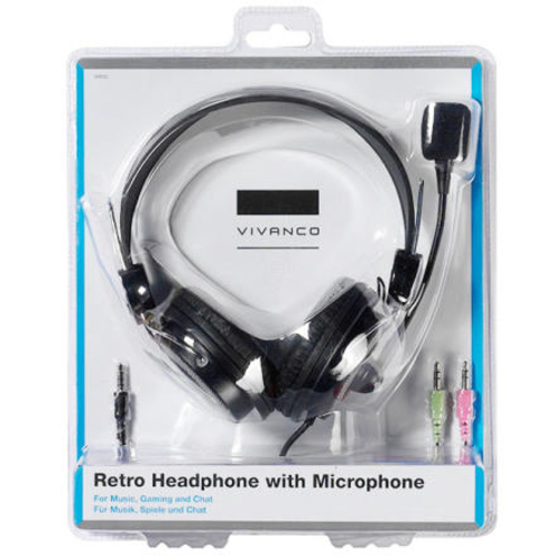 VIVANCO AIT HS RET RC - Auricular de Diadema Con Cable