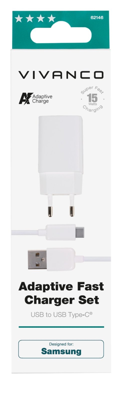 VIVANCO BL-62146 blanco - Cargador 5W