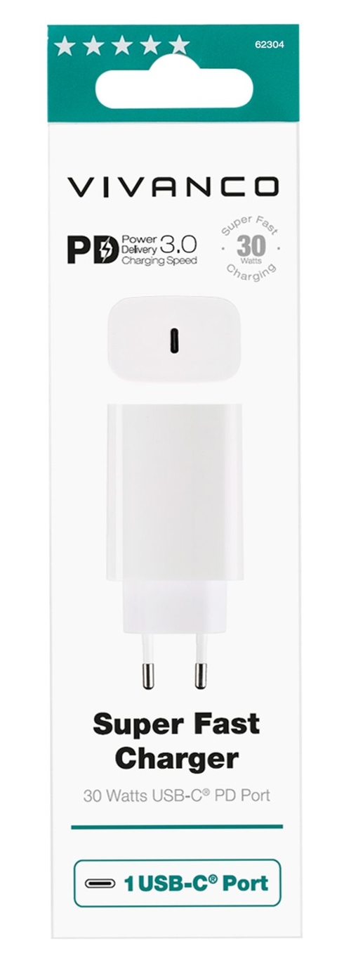 VIVANCO BL-62304 Blanco - Cargador 30W