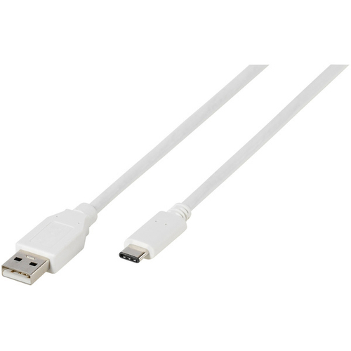 VIVANCO USB-A USB-C 2.0 Blanco - Cable de Carga USB-C