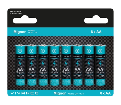 VIVANCO AA Alcalina 1.5V - Pilas LR6