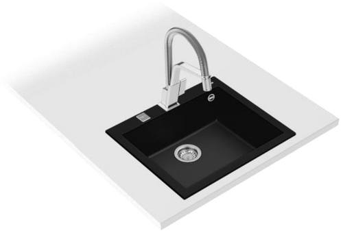 Fregadero Teka FORSQUARE 50.40 TG NEGRO Granito