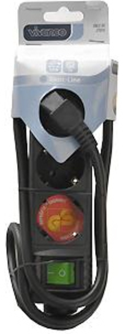 VIVANCO 27015 Negro - Regleta 1.4M