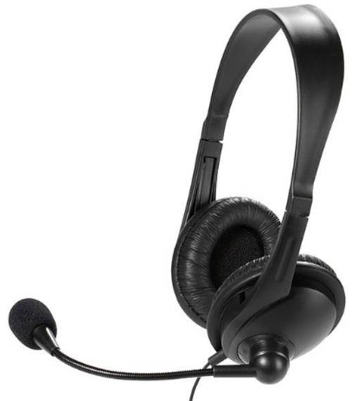 VIVANCO IT-HS  Negro - Auricular de Diadema + Micrófono Con Cable