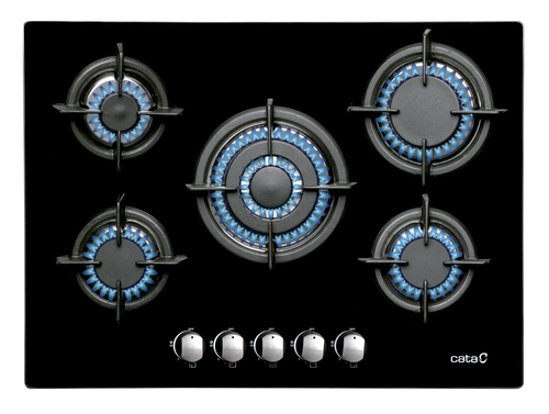CATA L-7005-CI Negro - Placa de Gas Natural 70CM