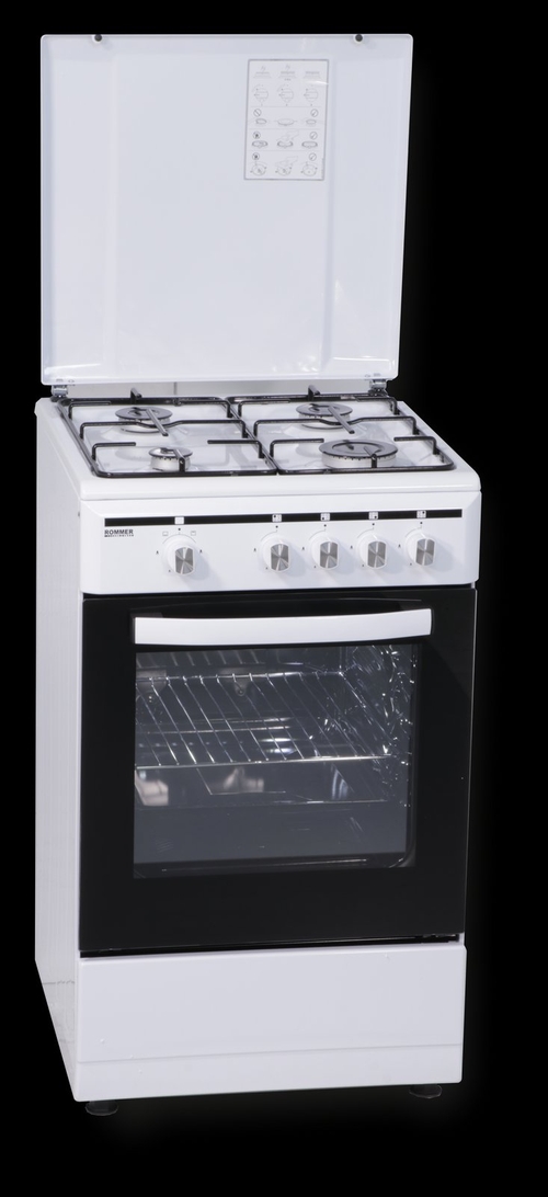 ROMMER VCH 455 Blanco - Cocina 4 Fuegos 50CM