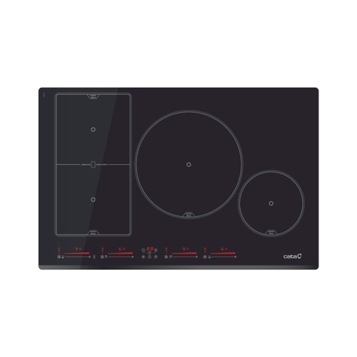 CATA INSB-8021-BK Negro 80CM - Vitrocerámica de Inducción 4 Fuegos