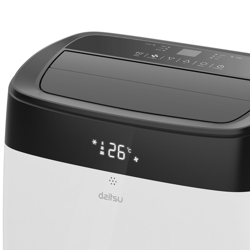 DAITSU PREMIUM APD-09-FX2 - Aire Acondicionado Portátil 2236 Frigorías Blanco-Negro