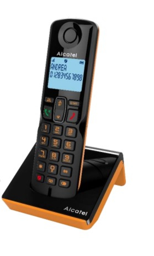 ALCATEL DEC S-280  - Teléfono fijo Negro-Naranja