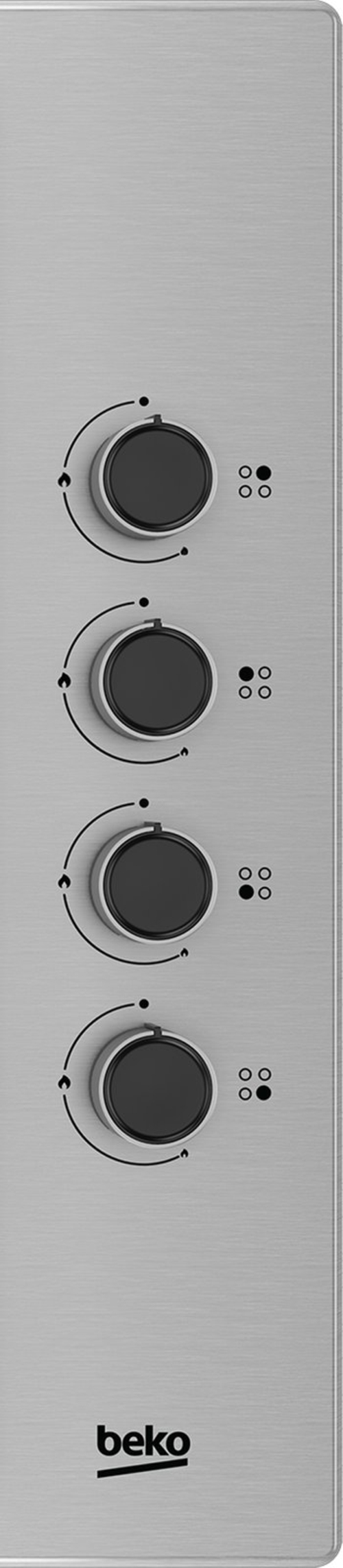 BEKO HIGG-64103-SXN INOX - Placa de Gas Natural 60CM