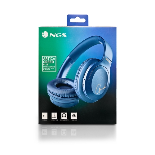 NGS ARTICA GREED Azul - Auricular de Diadema Con y sin cable