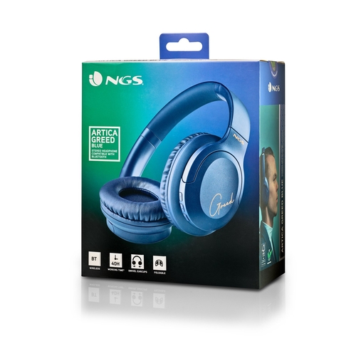 NGS ARTICA GREED Azul - Auricular de Diadema Con y sin cable