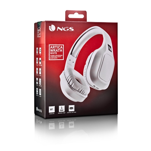 NGS ARTICA WRATH Blanco - Auricular de Diadema Con y sin cable