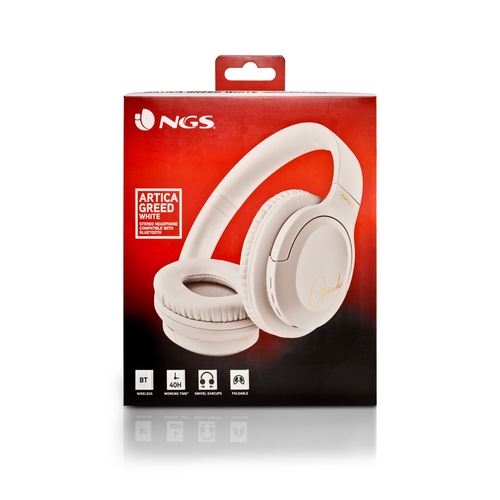 NGS ARTICA GREED Blanco - Auricular de Diadema Con y sin cable