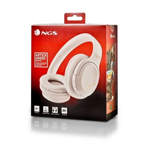 NGS ARTICA GREED Blanco - Auricular de Diadema Con y sin cable