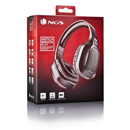 NGS ARTICA WRATH Negro - Auricular de Diadema Con y sin cable