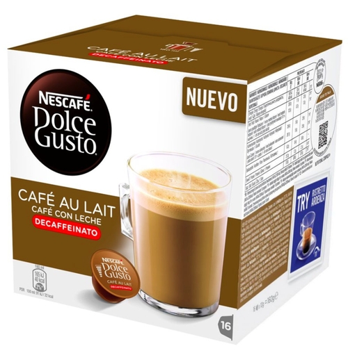 DOLCEGUSTO 12293457 16 UD - Cápsulas de café Con leche decaffeinato 
