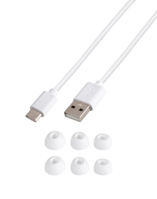 VIVANCO 62590 Blanco - Auricular Sin cable