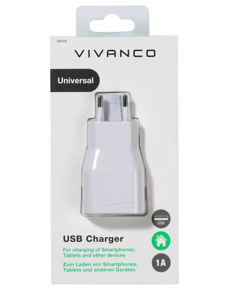 VIVANCO 38348 Blanco - Cargador 5W