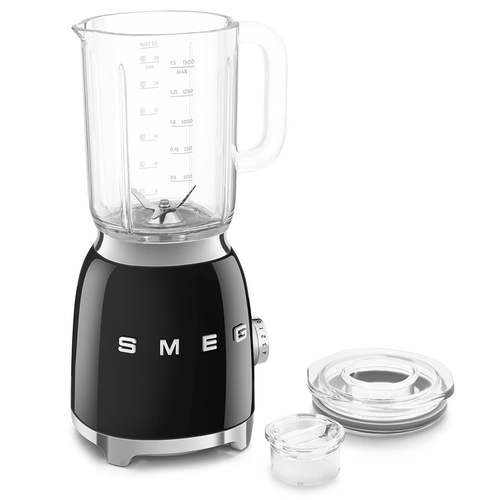 SMEG BLF-03-BLEU Negro Brillante - Batidora de Vaso 800W
