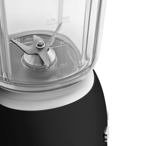 SMEG BLF-03-BLEU Negro Brillante - Batidora de Vaso 800W