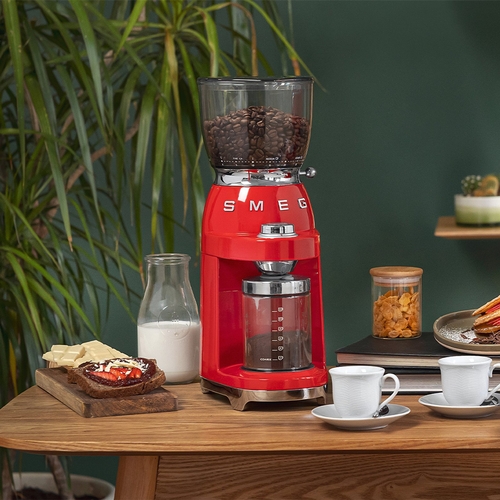 SMEG CGF-11-RDEU Rojo Brillante - Molinillo Café 150W