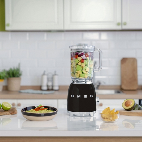 SMEG BLF-03-BLEU Negro Brillante - Batidora de Vaso 800W