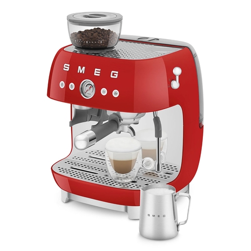SMEG EF-03-RDEU Rojo Brillante - Cafetera Superautomática 1650W