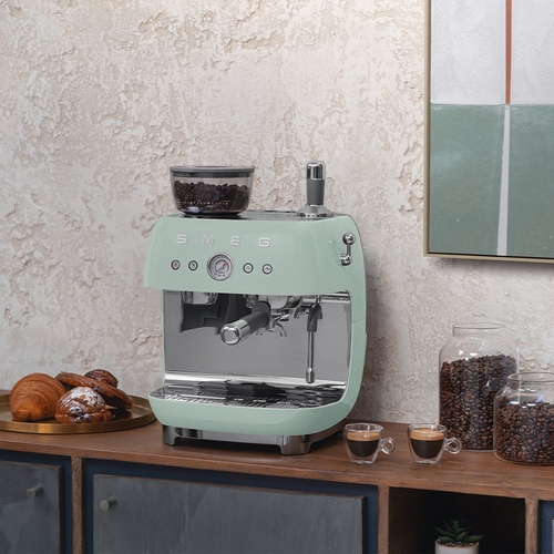 SMEG EGF-03-PGEU Verde Brillante - Cafetera Superautomática 1650W
