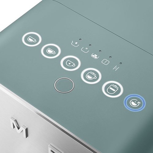SMEG BCC-13-EGMEU Verde Esmeralda Mate - Cafetera Superautomática 1350W