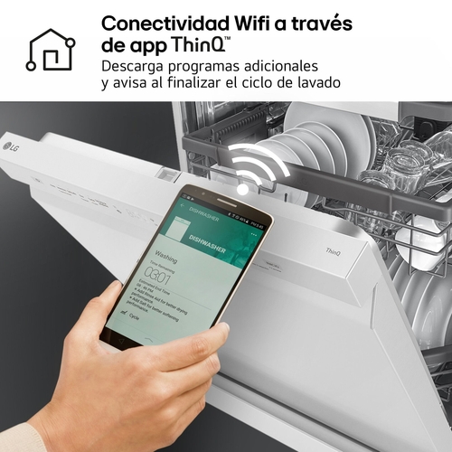 LG DF-355-FW Blanco - Lavavajillas 60CM 14 Servicios