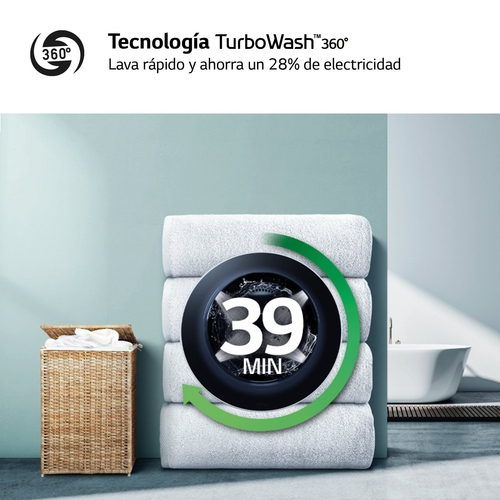 LG F4-WR6010AGW Blanco - Lavadora Carga Frontal 10KG 1400RPM