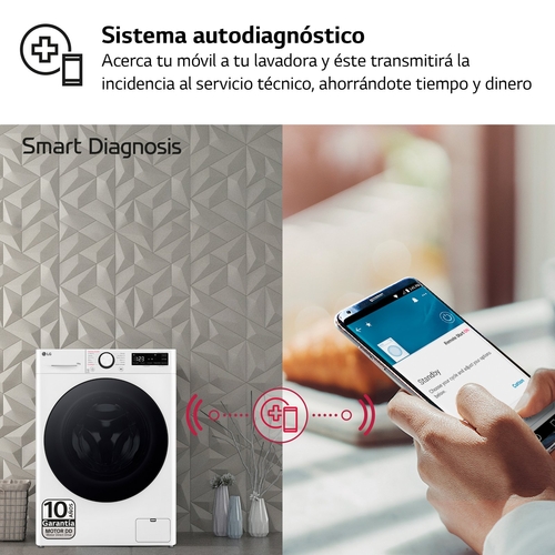 LG F4-WR6010AGW Blanco - Lavadora Carga Frontal 10KG 1400RPM