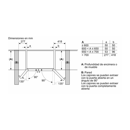 BALAY 3FAE-494-XE INOX Antihuellas - Frigorífico Americano No Frost