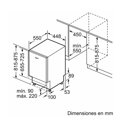 BOSCH SPV-2HKX-42-E Negro - Lavavajillas 45CM 10 Servicios