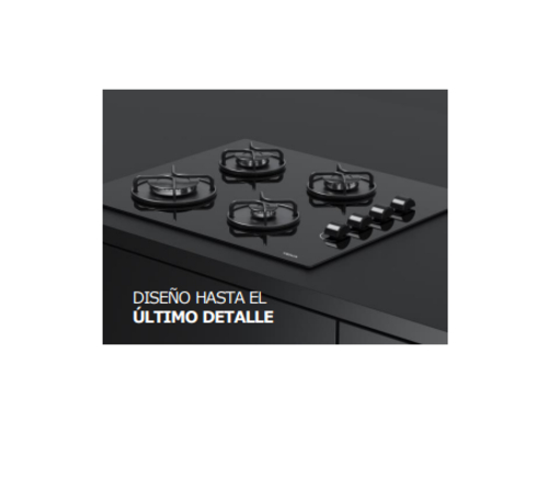 TEKA GBE-64002-KLN Negro - Placa de Gas 60CM Gas Natural