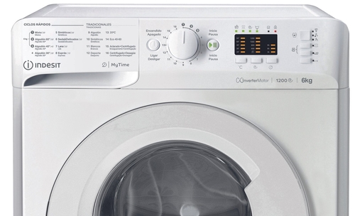 INDESIT MTWSA 61294 W SPT Blanco - Lavadora Carga Frontal 6KG 1200 RPM