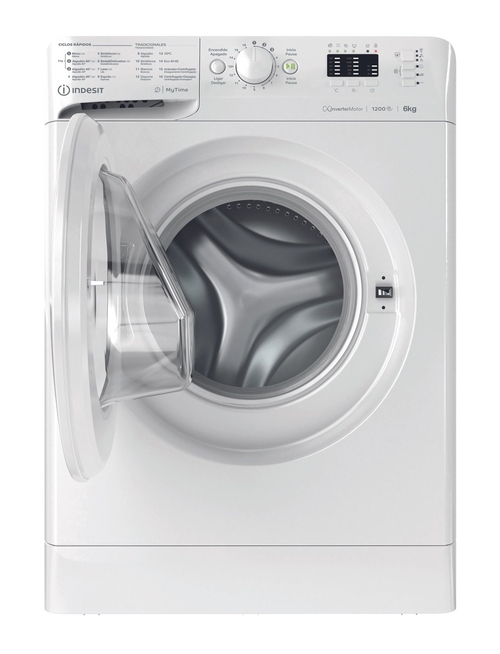 INDESIT MTWSA 61294 W SPT Blanco - Lavadora Carga Frontal 6KG 1200 RPM