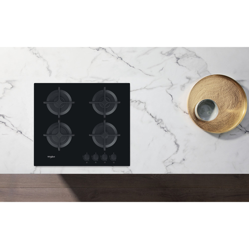 WHIRLPOOL GOB-616-NB Negro - Placa de Gas 60CM Gas Natural