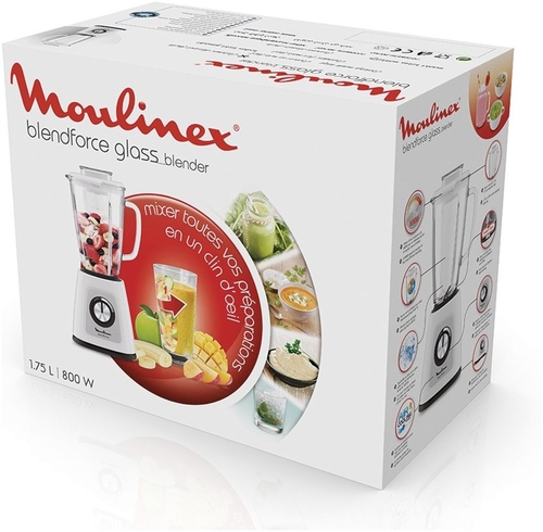 MOULINEX LM-430110 Blanco - Batidora de Vaso 800W