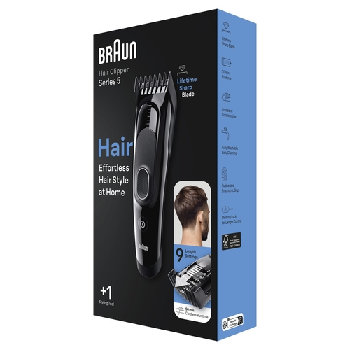BRAUN HC-5310 Negro - Cortapelos Sin Cable