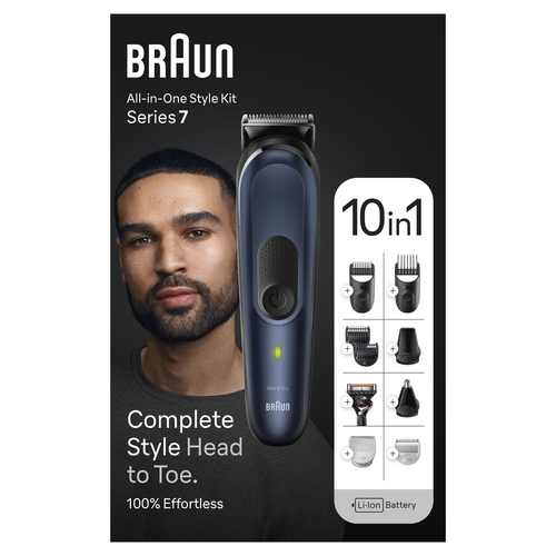 BRAUN MGK-7421 Azul - Afeitadora Corporal Sin Cable