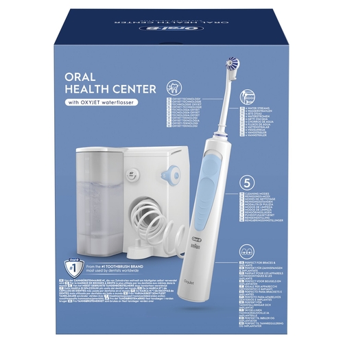 ORAL B MD-20 Blanco y Azul - Irrigador de Agua  Con Cable