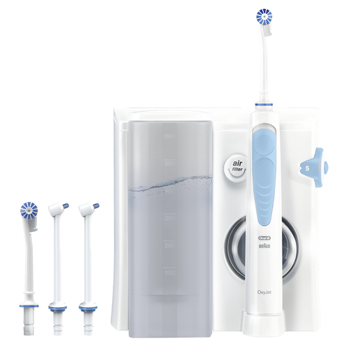 ORAL B MD-20 Blanco y Azul - Irrigador de Agua  Con Cable
